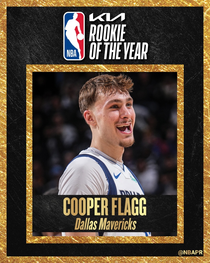 游戏平台-NBA历史第二年轻！NBA官方：独行侠状元弗拉格当选年度最佳新秀
